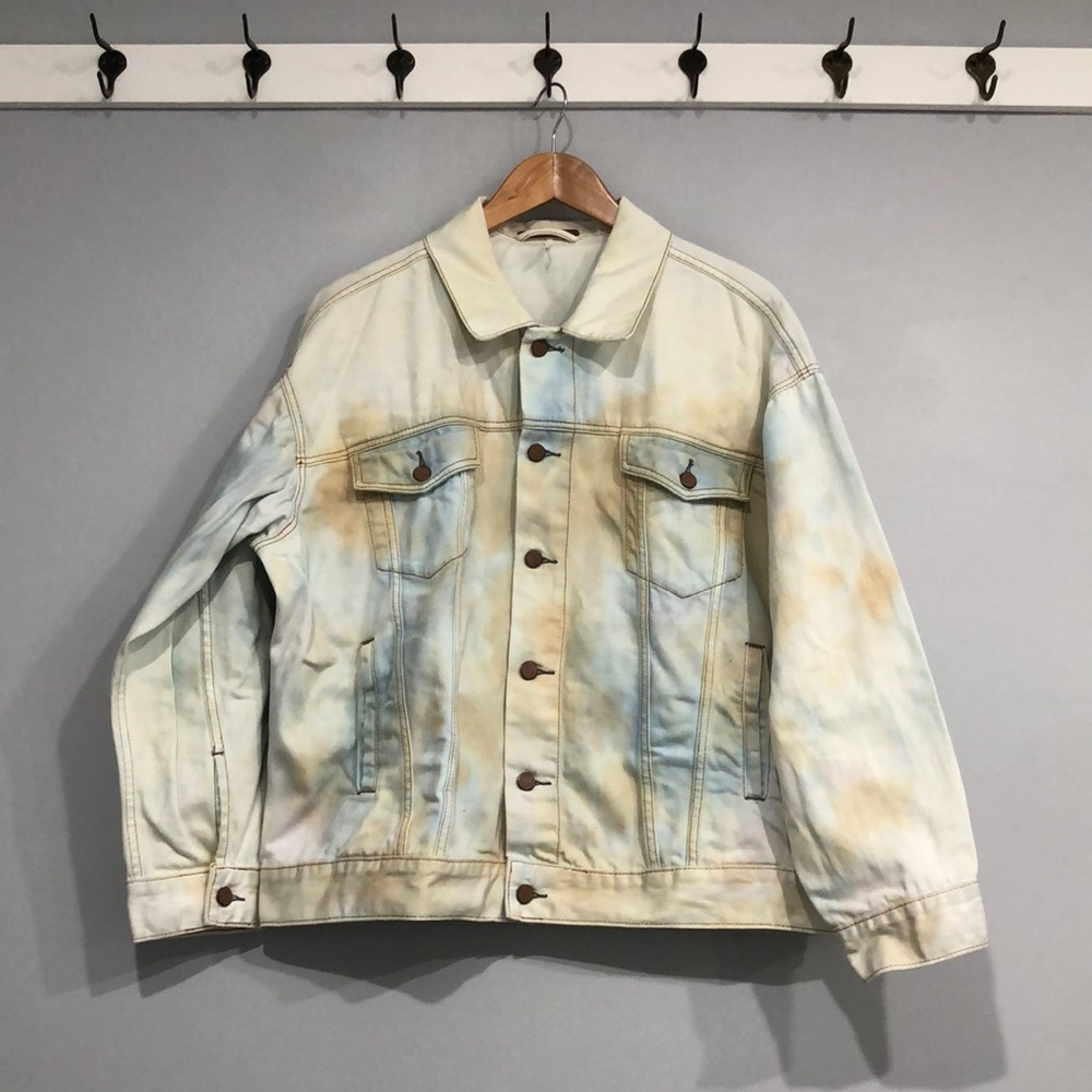Free People Oversized Denim Trucker Jacket